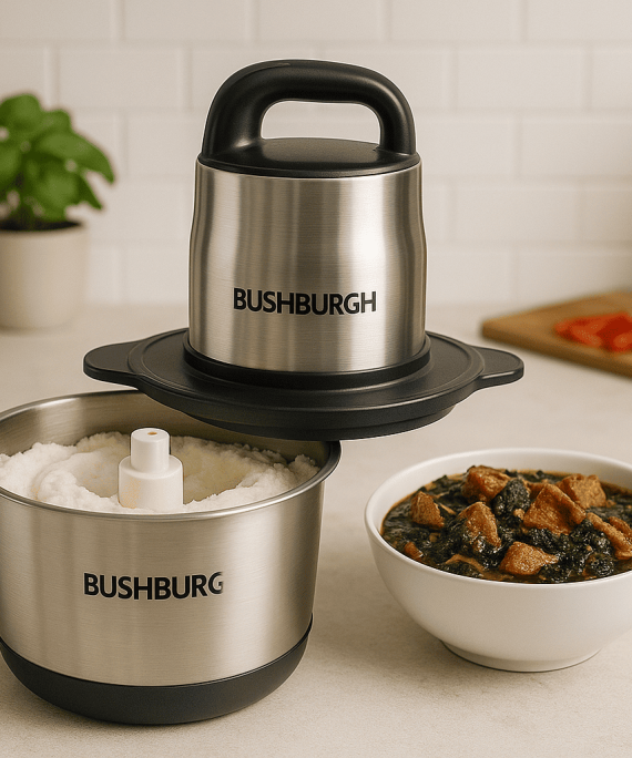 BUSHBURGH 8L Yam Pounder + Food Processor (5000W)