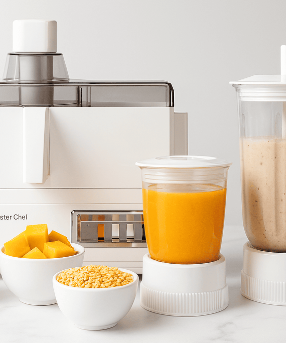 Master Chef 4-in-1 Food Processor (Juicer + Blender + Grinder + Mill)